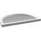 Ekena Millwork Round Top Surface Mount PVC Gable Vent: Functional, w/ 2"W x 2"P Brickmould Sill Frame, 36"W x 26"H GVPRT36X2603SF - alternate 2